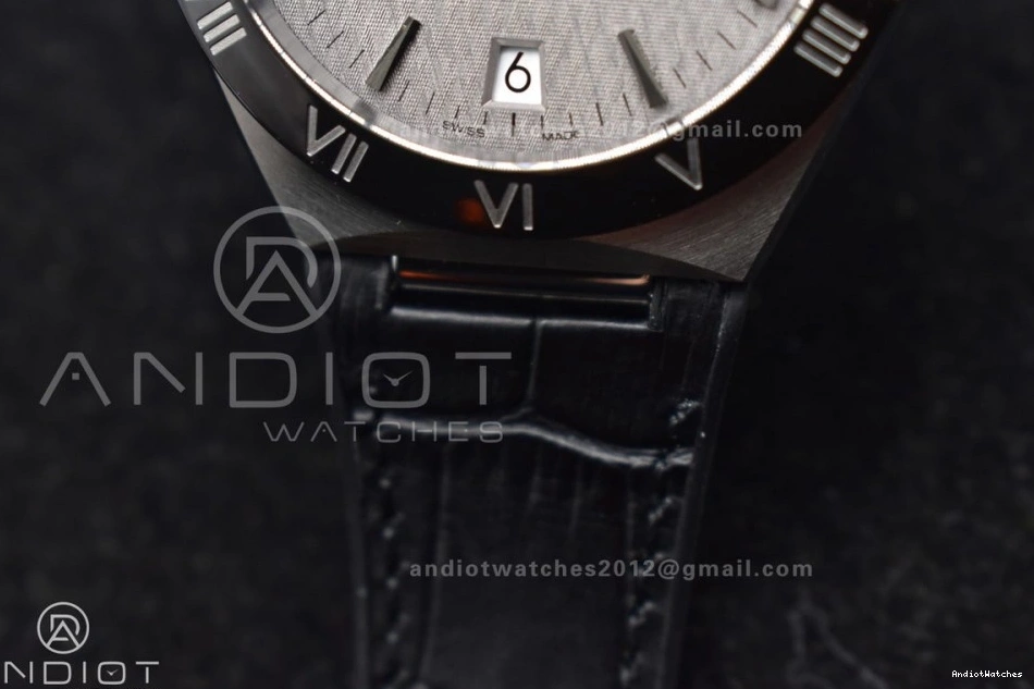 418 Gummy Dial Sophisticated Super Edition Strap A8900 Gray SS 1:1 Black Best on Constellation SBF Clone 0409